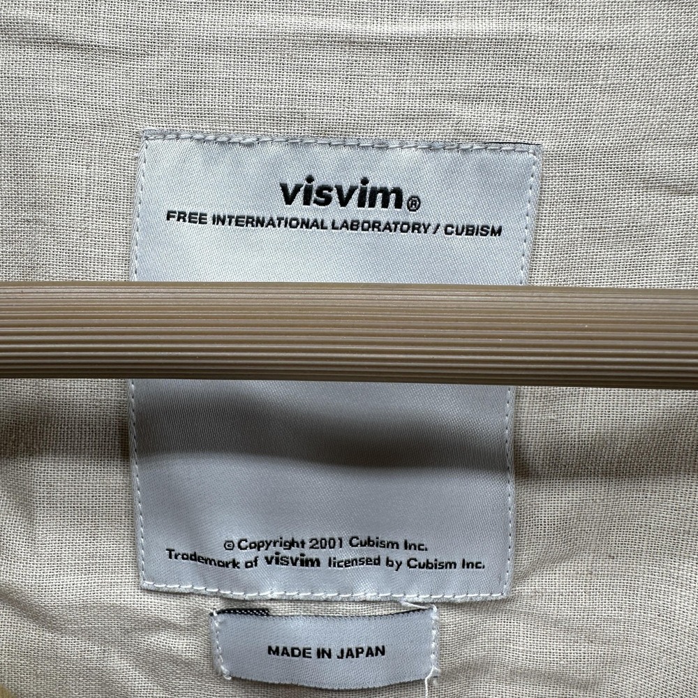 Visvim Jacket Mens Large Beige Canvas Corduroy Collar Workwear Made In Japan - Picture 3 of 11